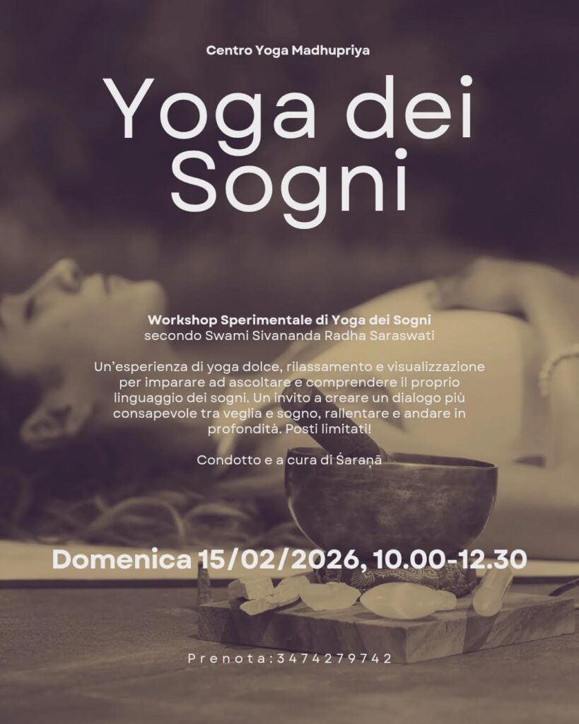 Yoga dei Sogni, Workshop Centro Yoga Collecchio